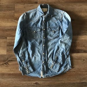 Men’s Ralph Lauren Denim & Supply western denim shirt long sleeve size S